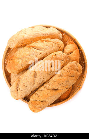 Hausgemachte Baguettes, hausgemachte Baguettes, hausgemachte Baguettes, hausgemachtem Baguette Stockfoto