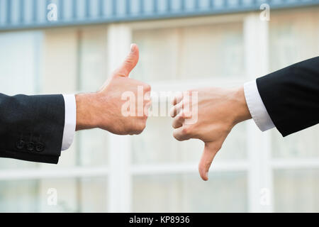 Unternehmer, Vorlieben und Abneigungen Zeichen Stockfoto