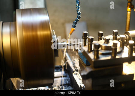 Farbe Bild einer Drehmaschine Stockfoto