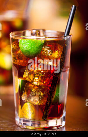 Cocktails Sammlung - Cuba Libre, Cocktails Sammlung - Cuba Libre, Cocktails Sammlung - Cuba Libre, Cocktails Sammlung - Cuba Libre Stockfoto