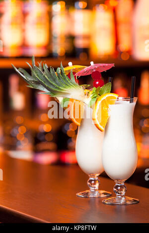 Cocktails Sammlung - Pina Colada Stockfoto