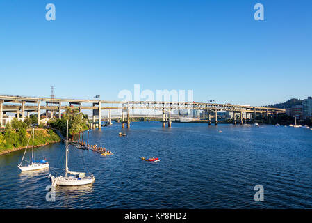 Willamette River View Stockfoto