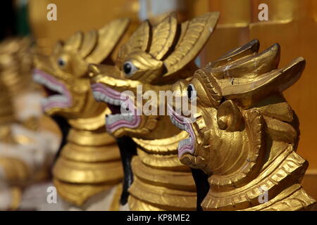 Die Shwedagon-Pagode von Rangun in Myanmar Stockfoto