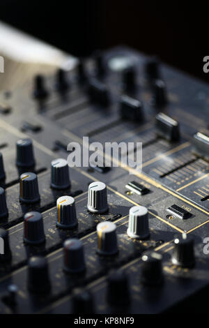 Sound Mixer details Stockfoto