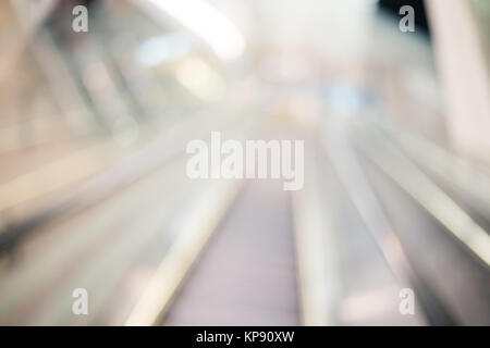 Blur Blick auf Rolltreppe Stockfoto