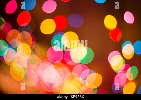 Abstrakte Rundschreiben bokeh Hintergrund der Christmaslight Stockfoto