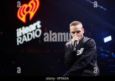 Liam Payne führt auf dem 99,5 FM Jingle Ball von Capital One im Capital One Center in Washington D.C. präsentiert am 12/11/17. Stockfoto