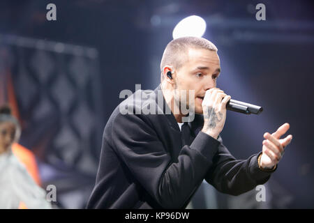 Liam Payne führt auf dem 99,5 FM Jingle Ball von Capital One im Capital One Center in Washington D.C. präsentiert am 12/11/17. Stockfoto