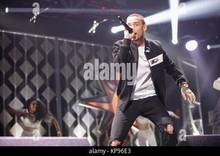 Liam Payne führt auf dem 99,5 FM Jingle Ball von Capital One im Capital One Center in Washington D.C. präsentiert am 12/11/17. Stockfoto