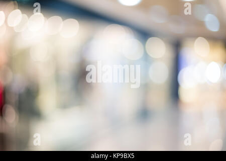 Store blur Hintergrund mit Bokeh Stockfoto