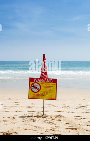 Schwimmen verboten Stockfoto