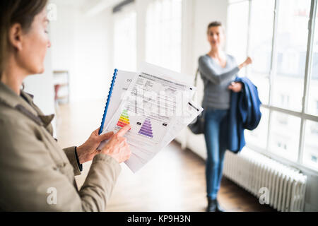 Diagnose der Energieeffizienz. Stockfoto