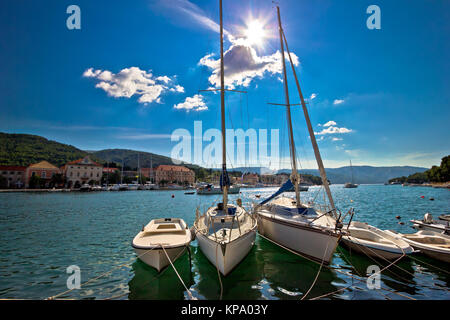 Stari Grad auf der Insel Hvar Segeln Stockfoto