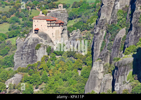 St Nicholas Anapafsas entfernt Kloster in der Meteora Kloster in Griechenland. Stockfoto