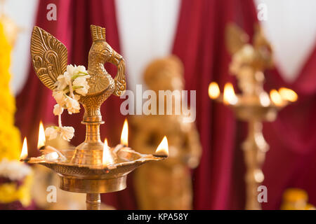 Indische öl Lampe Stockfoto