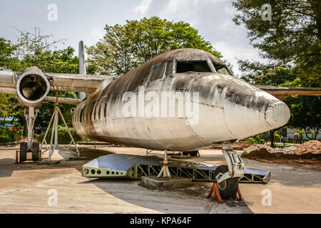 Alten Platanen im Park gelandet ist eng mit der Studie, Yangon, Myanmar, April-2017 Stockfoto