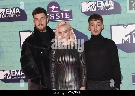 2017 MTV Europe Music Awards (EMAs) - Ankunft Wo: London, Großbritannien Wann: 12. November 2017 Credit: WENN.com ** Nur für die Veröffentlichung in Großbritannien, den USA, Deutschland, Österreich, Schweiz ** verfügbar Stockfoto