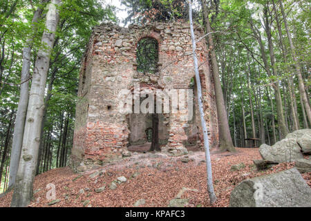 Ruinen der barocken Kapelle der Heiligen Maria Magdalena Stockfoto