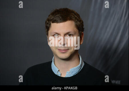 New York, USA. 13 Dez, 2017. Michael Cera besucht die 'MOlly's Game" New York Premiere bei AMC Loews Lincoln Square am 13. Dezember 2017 in New York City. Credit: Erik Pendzich/Alamy leben Nachrichten Stockfoto