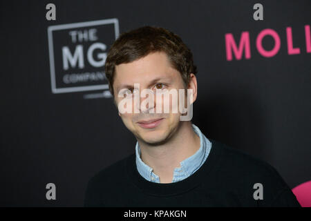 New York, USA. 13 Dez, 2017. Michael Cera besucht die 'MOlly's Game" New York Premiere bei AMC Loews Lincoln Square am 13. Dezember 2017 in New York City. Credit: Erik Pendzich/Alamy leben Nachrichten Stockfoto