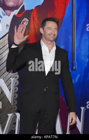 Mexico City, Mexico, Mexiko. 13 Dez, 2017. Schauspieler Hugh Jackman zu sehen ist die Teilnahme am roten Teppich der größte Showman Film Premiere seines neuesten Films bei Oasis Coyoacan Mall zu fördern. Credit: Carlos Tischler/SOPA/ZUMA Draht/Alamy leben Nachrichten Stockfoto