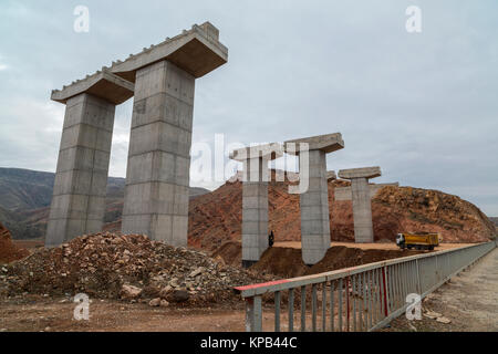 Viadukt Bau Stockfoto