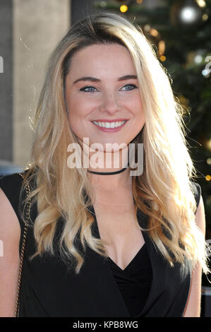 Sian Welby besucht die TRIC Auszeichnungen Weihnachtsessen am Grosvenor House in London. 12. Dezember 2017 © Paul Treadway Stockfoto