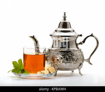 Die traditionellen marokkanischen Tee Stockfoto