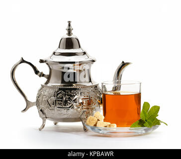 Die traditionellen marokkanischen Tee Stockfoto