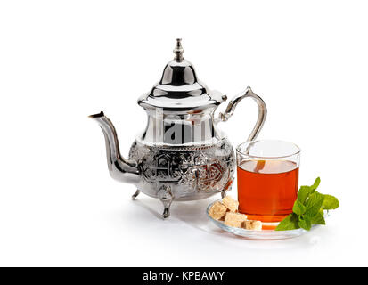 Die traditionellen marokkanischen Tee Stockfoto