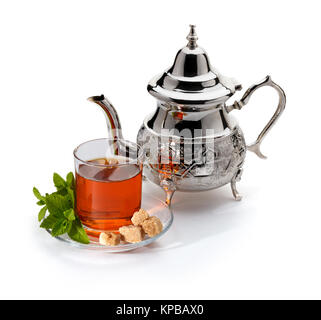 Die traditionellen marokkanischen Tee Stockfoto