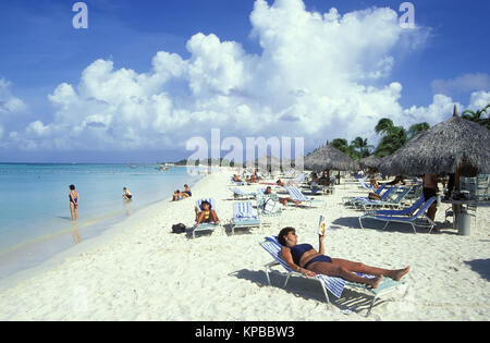 Palm Beach, Aruba, Niederländische Antillen Stockfoto