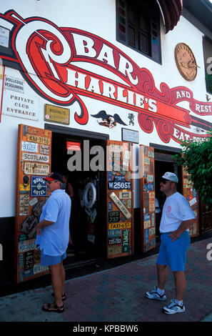 San Nicolas, Charlies Bar, Aruba, Niederländische Antillen Stockfoto