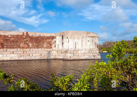 Fort Zachary Taylor Historic State Park Graben und Mauern, Key West Florida Stockfoto