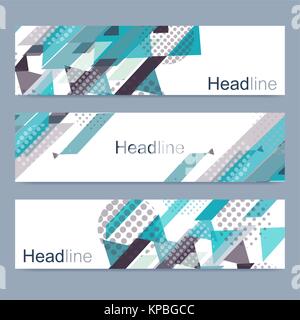 Geometrische moderne Vektor Banner. Abstrakte design banner Web Template. Vector Illustration. Stock Vektor