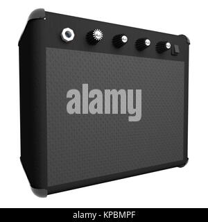 Schwarz Amp für Gitarre Stockfoto