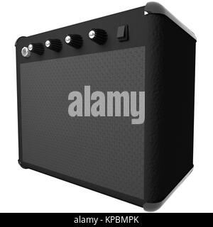 Schwarz Amp für Gitarre Stockfoto