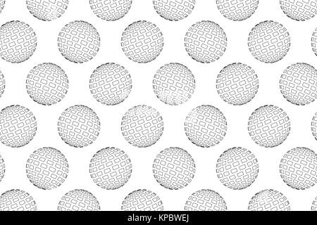 Globe-abstrakten quadratischen Muster, Stock Vektor
