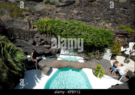 César Manrique Foundation in Tahiche, Provinz Las Palmas, Lanzarote, Kanarische Inseln, Spanien Stockfoto