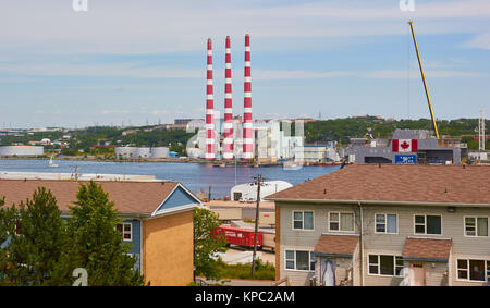 Halifax Schiffbau (1889 gegründet) und Wohnsiedlung, Halifax, Nova Scotia, Kanada Stockfoto