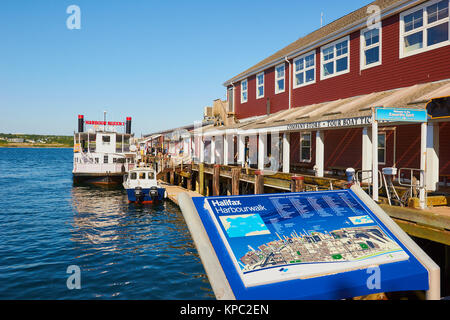 Harborwalk Halifax, Halifax, Nova Scotia, Kanada Stockfoto