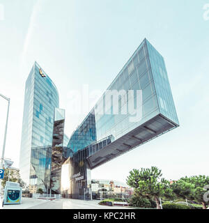 Torre Mare Nostrum, Leiter Büro von Gas Natural Gas Company (Spanisch), von Enric Miralles und Benedetta Tagliabue, Barcelona Stockfoto