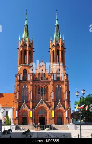 Bialystok - die größte Stadt im Nordosten Polens und Hauptstadt der Woiwodschaft Podlachien. Dom Basilika der Aufnahme der Sel. Stockfoto