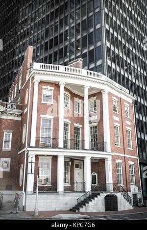 NEW YORK CITY - 10. Juli: Der Schrein des Heiligen Elizabeth Ann Seton Neben dem James Watson House am 10. Juli 2015. Es ist ein New York City Sehenswürdigkeiten suchen Stockfoto