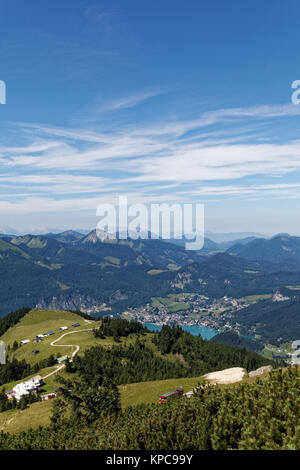 Blick vom Schafberg (Salzkammergut) Stockfoto