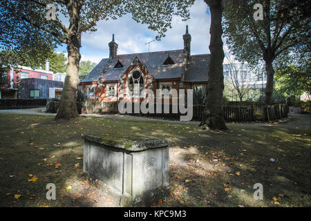 St. Pancras Untersuchungsrichter-gericht, der erste Zweck errichtetes Gericht seiner Art in Großbritannien in den 1860er Jahren erbaut Stockfoto