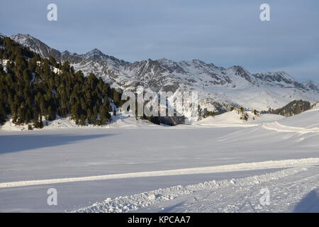 Stallersattel, 15, obersee, st. Jakob, See, Eis, Wintersport, Langlaufen Stockfoto