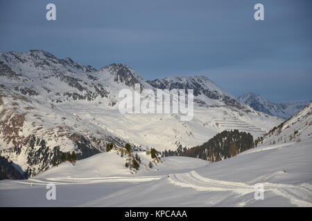 Stallersattel, 15, obersee, st. Jakob, See, Eis, Wintersport, Langlaufen Stockfoto