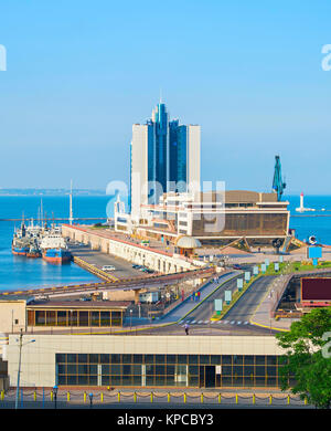 Hafenbahnhof in Odessa, Ukraine Stockfoto