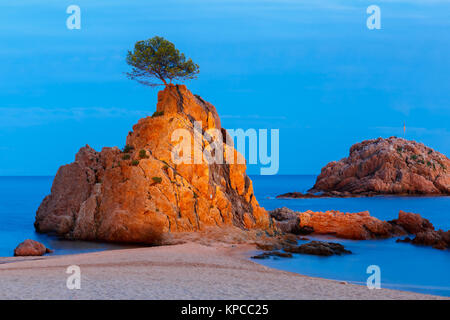 Tossa de Mar an der Costa Brava, Katalonien, Spanien Stockfoto